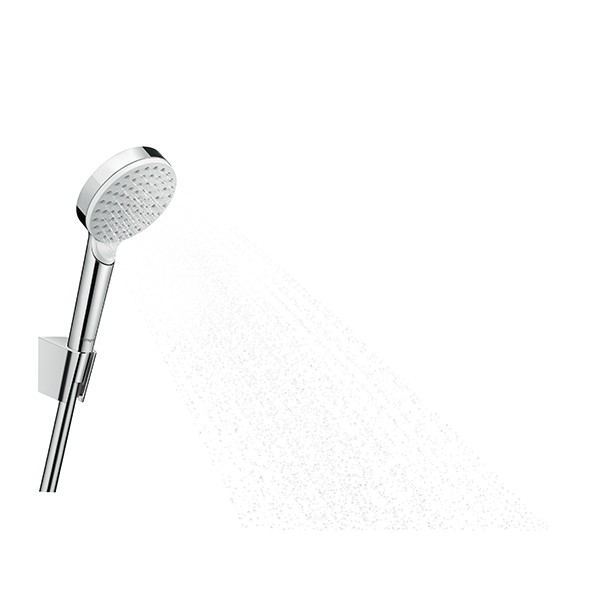 Hansgrohe Brausenset Crometta 1jet EcoSmart 9 l/min/Porter ws./chr.Brauseschl.1250mm