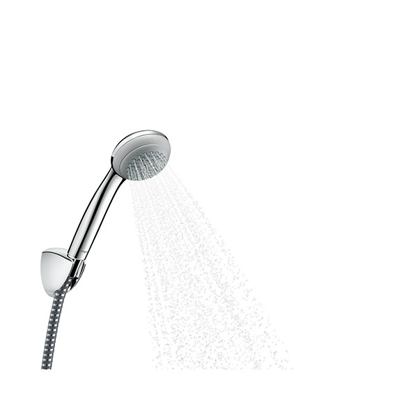 Hansgrohe Brausenset Crometta 85 1jet/Porter C chrom mit Brausenschlauch 1250mm