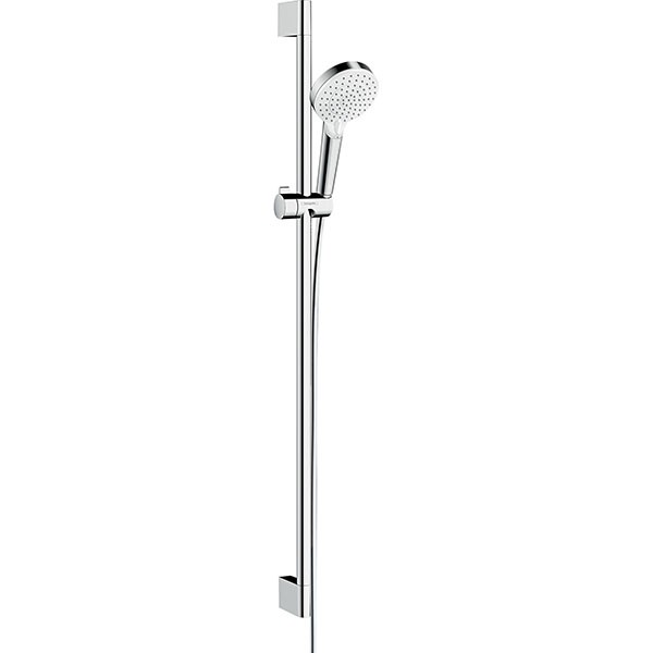 Hansgrohe Brausenset Crometta Vario EcoSmart 9 l/min/Unica 900mm weiss/chrom