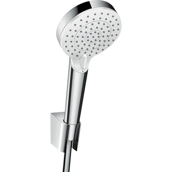 Hansgrohe Brausenset Crometta Vario/Porter weiss/chrom Brauseschlauch 1250mm