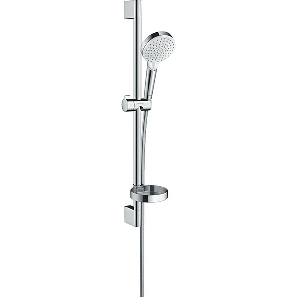Hansgrohe Brausenset Crometta Vario/Unica 650mm weiss/chrom mit Cassetta