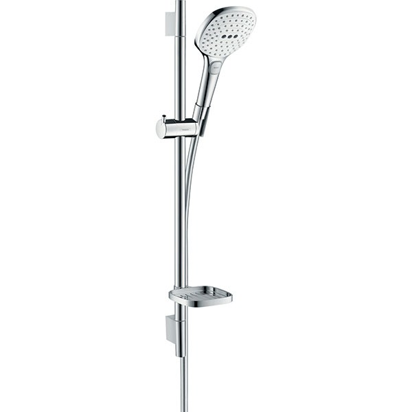 Hansgrohe Brausenset Raindance Select E 120 Eco Unica'S Puro 650mm weiss/chrom