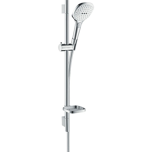Hansgrohe Brausenset Raindance Select E 120 Eco Unica'S Puro 650mm weiss/chrom