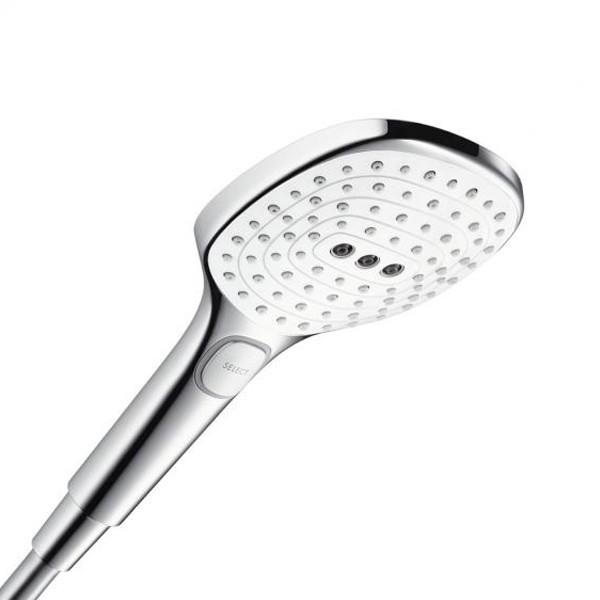 Hansgrohe Brausenset Raindance Select E 120 Unica'S Puro 900mm weiss/chrom