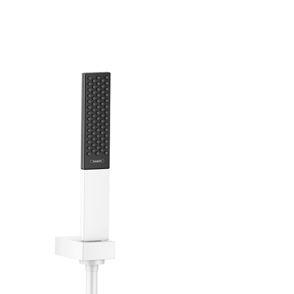 Hansgrohe Brausenset Rainfinity 100 1jet Porter mattweiss mit 1250mm Brauseschlauch