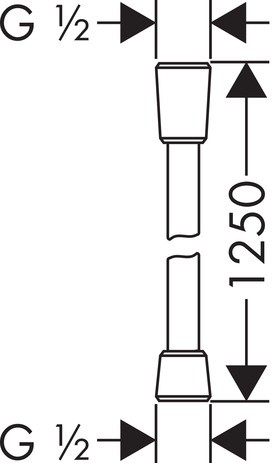 Hansgrohe Brauseschlauch AXOR 1250mm chrom 