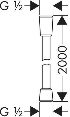Hansgrohe Brauseschlauch Axor 2000mm BN  