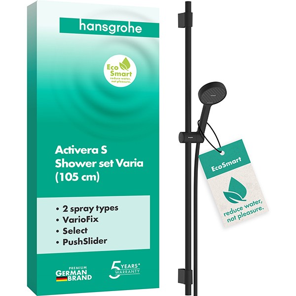 Hansgrohe Brauseset Activera Select S 95 2jet  EcoSmart mit Brausestange Typ105 MSW