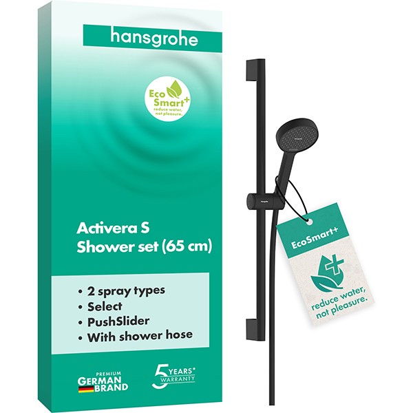 Hansgrohe Brauseset Activera Select S 95 2jet  EcoSmart+ mit Brausestange Typ 65 MSW