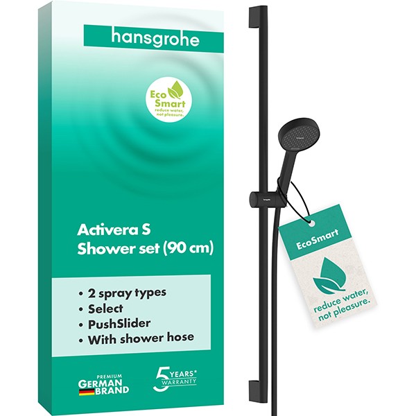 Hansgrohe Brauseset Activera Select S 95 2jet  EcoSmart mit Brausestange Typ 95 MSW