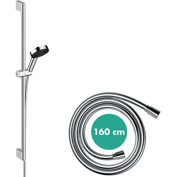 Hansgrohe Brauseset Pulsify 105 3jet Relaxation EcoSmart mit Brausestange 900mm chrom
