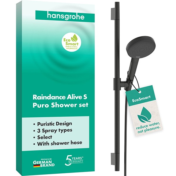 Hansgrohe Brauseset Raindance Alive Select S  125 3jet EcoSmart Uni.PuroS 650mm BBC