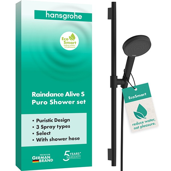 Hansgrohe Brauseset Raindance Alive Select S  125 3jet EcoSmart Uni.PuroS 650mm MSW