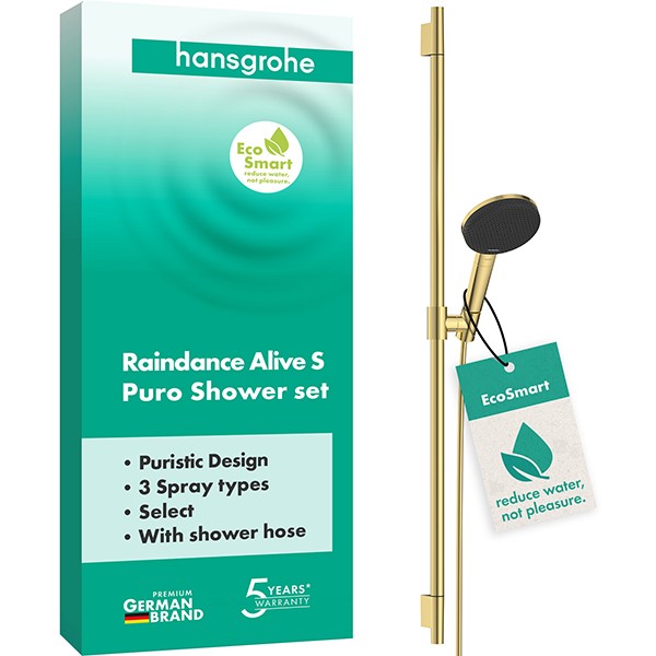Hansgrohe Brauseset Raindance Alive Select S  125 3jet EcoSmart Uni.PuroS 900mm PGO