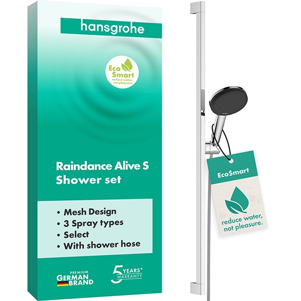 Hansgrohe Brauseset Raindance Alive Select S  125 3jet EcoSmart Unica 900mm chrom