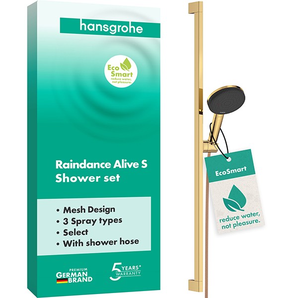 Hansgrohe Brauseset Raindance Alive Select S  125 3jet EcoSmart Unica 900mm PGO