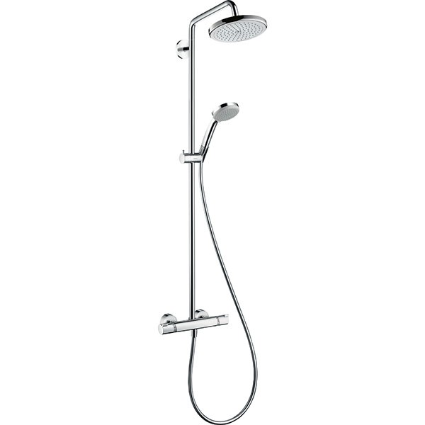 Hansgrohe Croma Showerpipe 220 1jet mit Thermostat, chrom 27185000