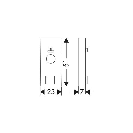 Hansgrohe Distanzscheibe Unica'S Puro chrom 