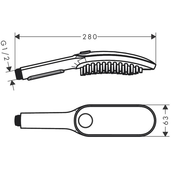 HG Hundeduschbrause 150 3jet DogShower petrol