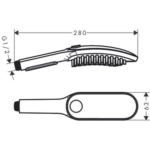 Hansgrohe DogShower Hundebrause 150 3jet Select petrol