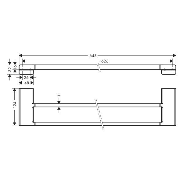 HG Doppel-Badetuchhalter AddStoris BBR  