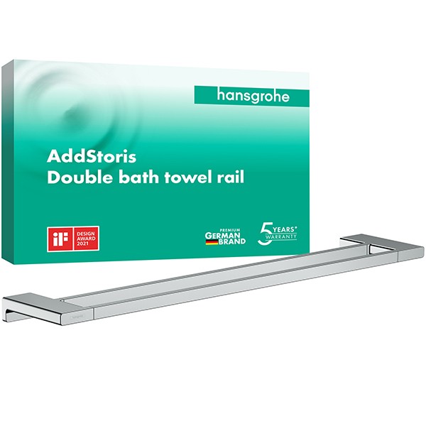 Hansgrohe Doppel-Badetuchhalter AddStoris chrom 