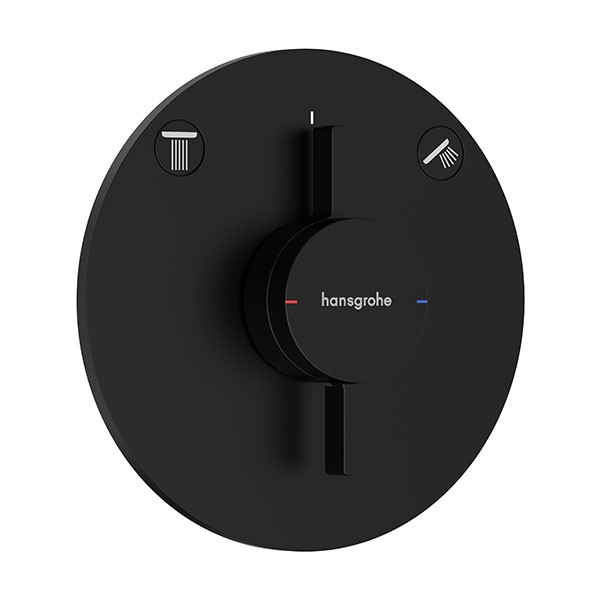 Hansgrohe DuoTurn S Mischer Unterputz für 2 Verbraucher Mattschwarz