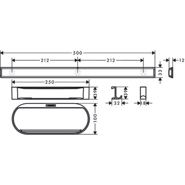 Hansgrohe Duschset WallStorismattschwarz