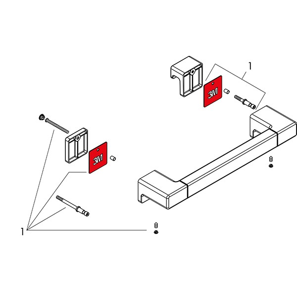 Hansgrohe Duschtürgriff AddStoris chrom 