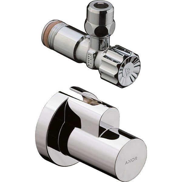 Hansgrohe Eckventil mit Schuber Abgang G 3/8 Brushed Nickel