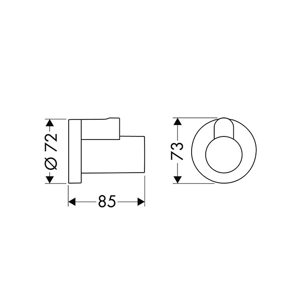 Hansgrohe Eckventilschuber Flowstar mattschwarz 