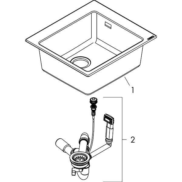 Hansgrohe Einbauspüle 450 S510-F450 GS