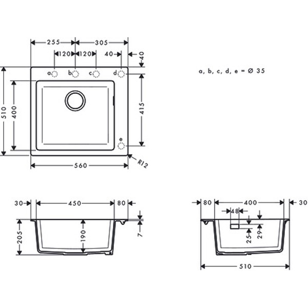 Hansgrohe Einbauspüle 450 S510-F450 SG
