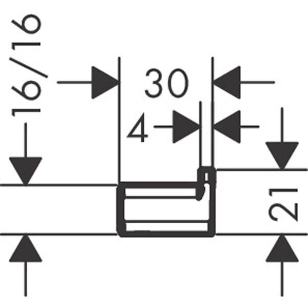 Hansgrohe Einzelhaken AddStoris brushed black chrome 