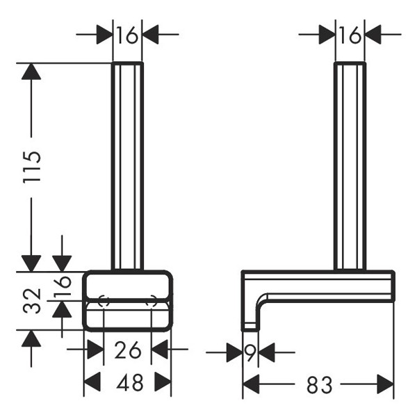 HG Ersatzpapierrollenhalter AddStoris BBR