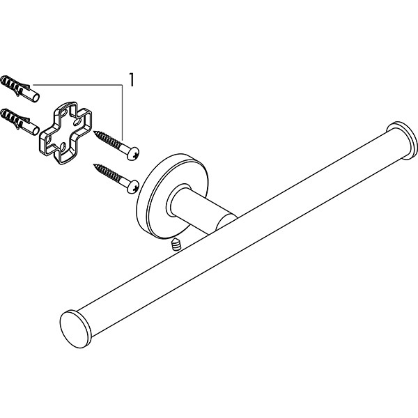 Hansgrohe Ersatzpapierrollenhalter Logis Universal chrom