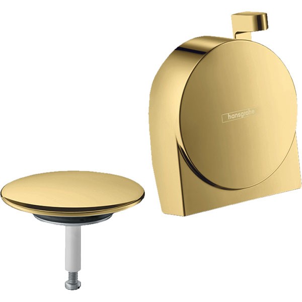 Hansgrohe Ein-, Ab- und Überlaufgarnitur Exafill S Fertigset polished gold