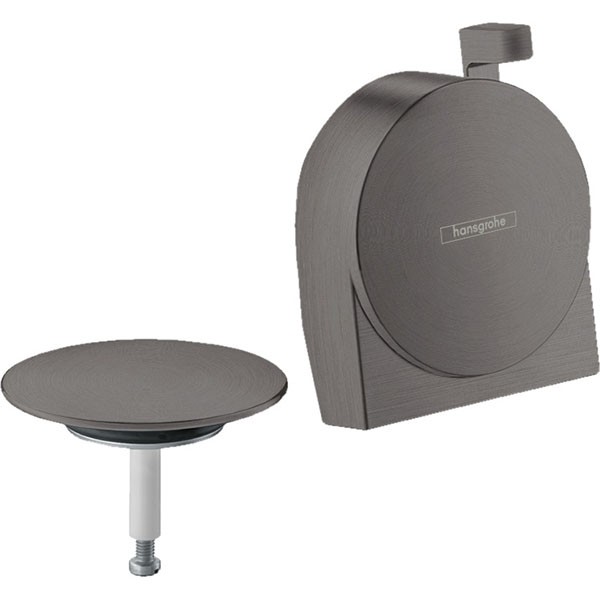 Hansgrohe Ein-, Ab- und Überlaufgarnitur Exafill S Fertigset brushed black chrome