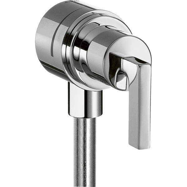 Hansgrohe Fixfit Stop Wandabsperrventil Axor Citterio chrom mit Hebelgriffen
