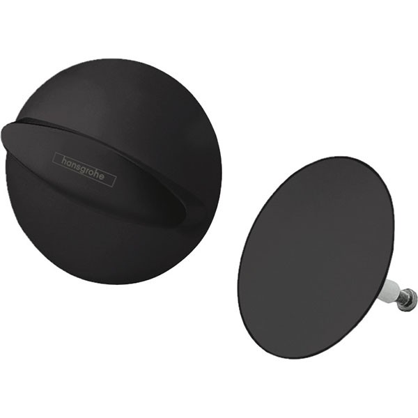 Hansgrohe Ab-u.Überlaufgarnitur Flexaplus F-Set (Griff u.Stopfen) mattschwarz