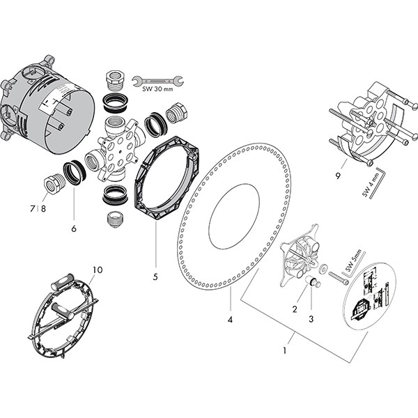 Hansgrohe Grundkörper iBox universal Axor  