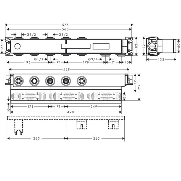 Hansgrohe Grundset Select 3 Verbraucher 