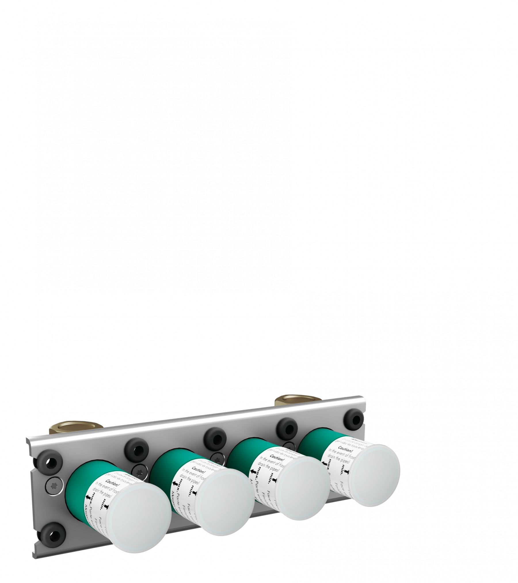 Hansgrohe Grundset Thermostat Aufputz/Unterputz Universal Axor 3 Verbraucher chrom