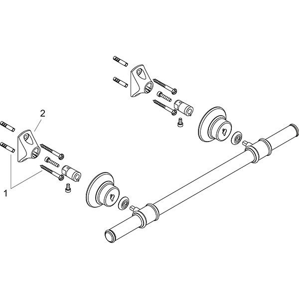 Hansgrohe Haltegriff Axor Montreux, nickel gebürstet 42030820
