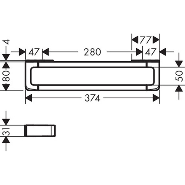 Hansgrohe Haltegriff AXOR Universal Accessories 300mm chrom