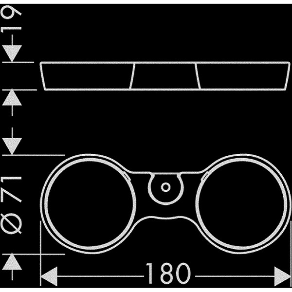 Hansgrohe Halter Lotionset'A edelmatt  