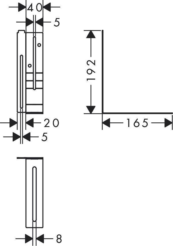 Hansgrohe Halterungen RainDrain 