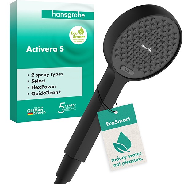 Hansgrohe Handbrause Activera Select S  95 2jet EcoSmart mattschwarz