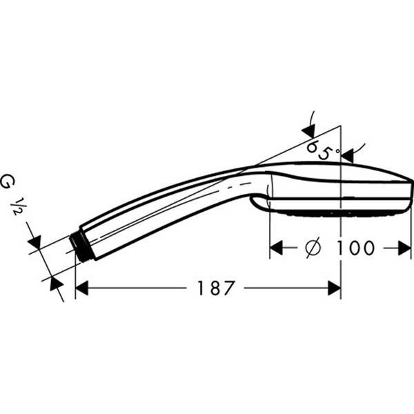 Hansgrohe Handbrause Croma 100 Multi grün  