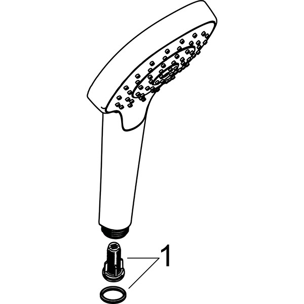Hansgrohe Handbrause Croma Select E Multi weiss/chrom